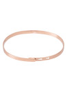 Bracelet Jonc à message Laiton rosé "LIBERTÉ, ÉGALITÉ, MOJITO"