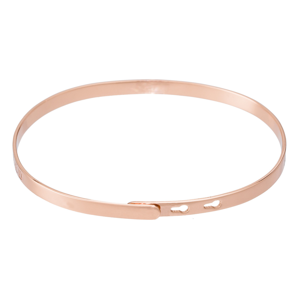 Bracelet à message "Liberté, Égalité, Mojito" Laiton rosé