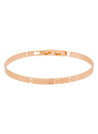 Bracelet Jonc à message Laiton rosé "PETITE SOEUR"