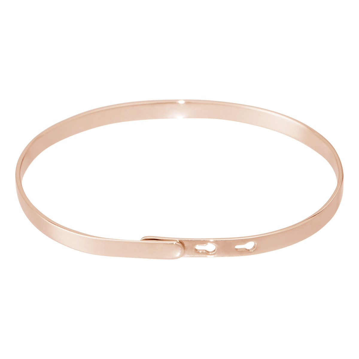 Bracelet à message "Prendre La Vie du Côté Paillette" Laiton rosé