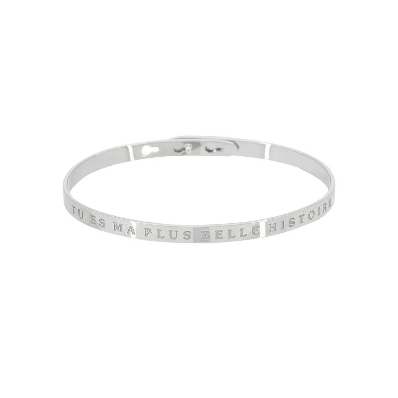 Bracelet Jonc à message Laiton "TU ES MA PLUS BELLE HISTOIRE" Bracelet Jonc à message Laiton "TU ES MA PLUS BELLE HISTOIRE"