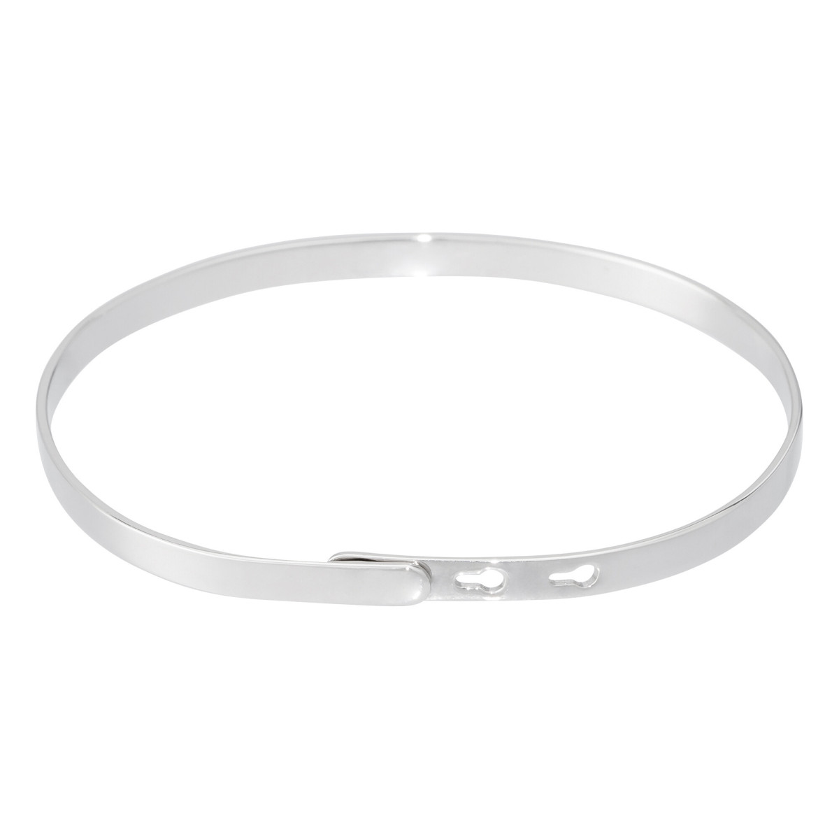 Bracelet Jonc à message Laiton "UNE MAMAN EN OR" Bracelet à message "Une Maman en Or" Laiton argenté