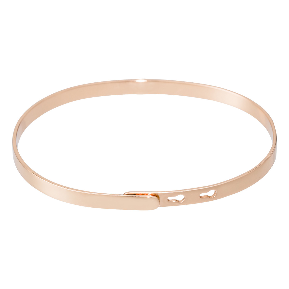 Bracelet Jonc à message Laiton rosé "UNE MAMAN EN OR" Bracelet à message "Une Maman en Or" Laiton rosé