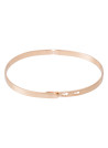 Bracelet Jonc à message Laiton rosé "UNE TATA FORMIDABLE"