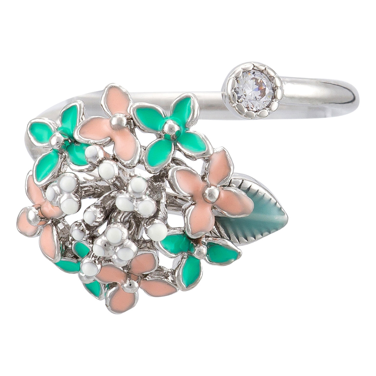 Bague ajustable "Bouquet de Printemps" Argenté Bague ajustable "Bouquet de Printemps" Argenté