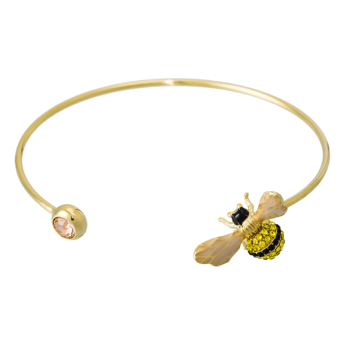 Bracelet "Petite Abeille" Doré Bracelet jonc ajustable Laiton Doré "Petite Abeille"
