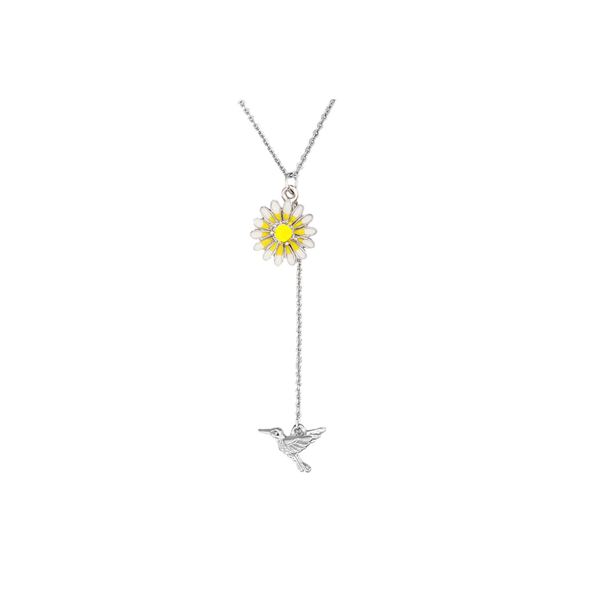 Collier "Marguerite de Printemps" Argenté Collier "Marguerite de Printemps" laiton Argenté