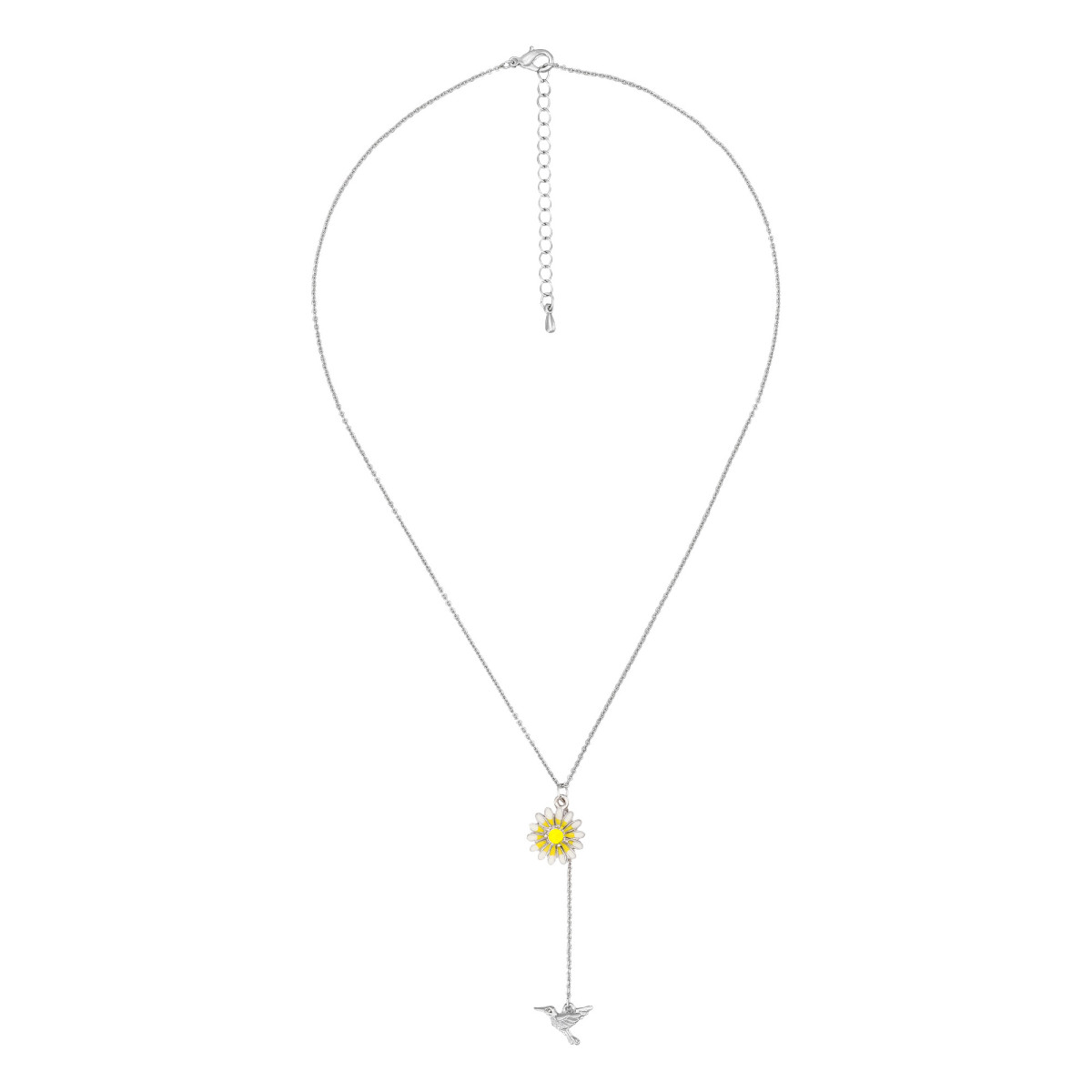 Collier "Marguerite de Printemps" Argenté Collier "Marguerite de Printemps" laiton Argenté