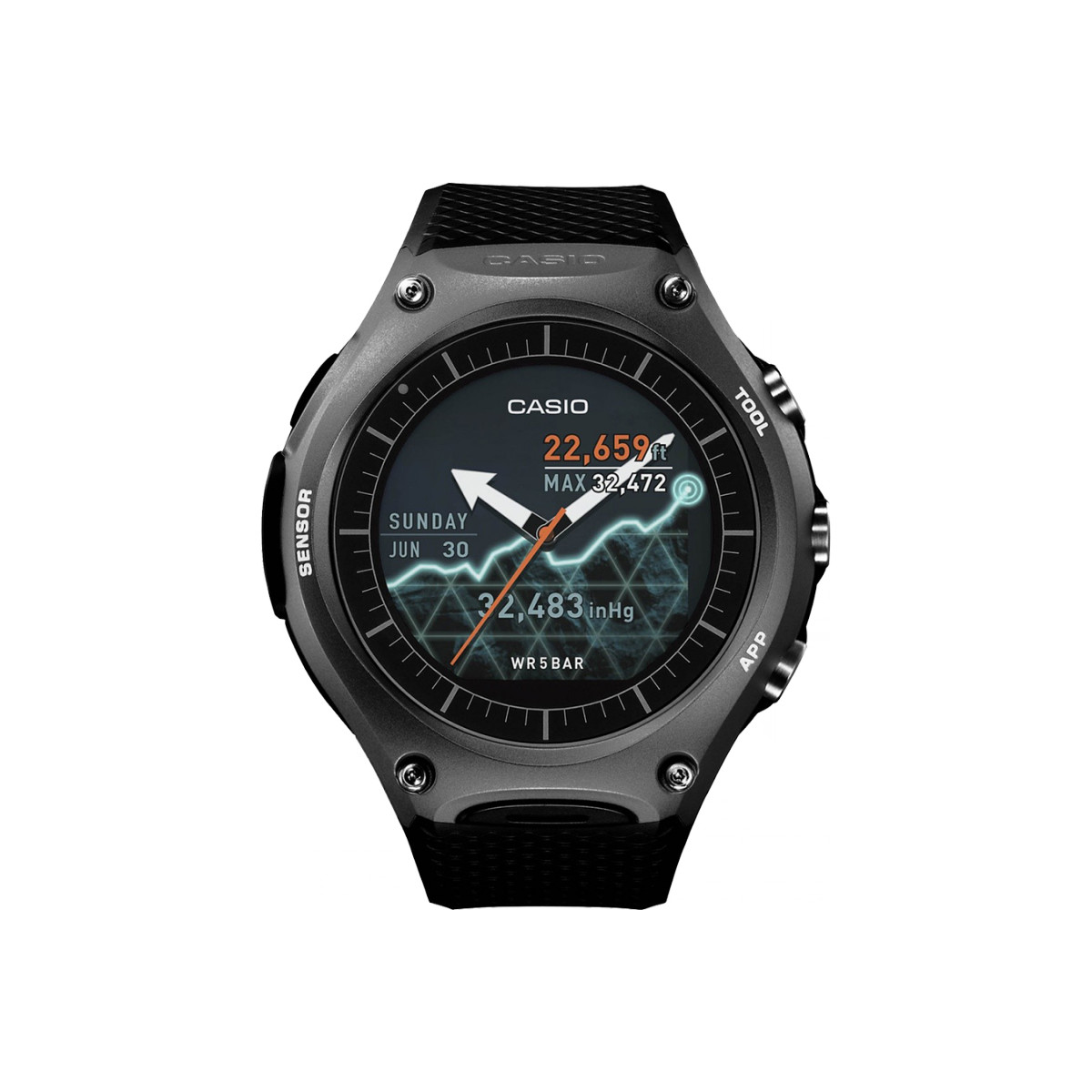 Montre Homme CASIO Smart Outdoor AndroidWear -WSD-F10BKAAE