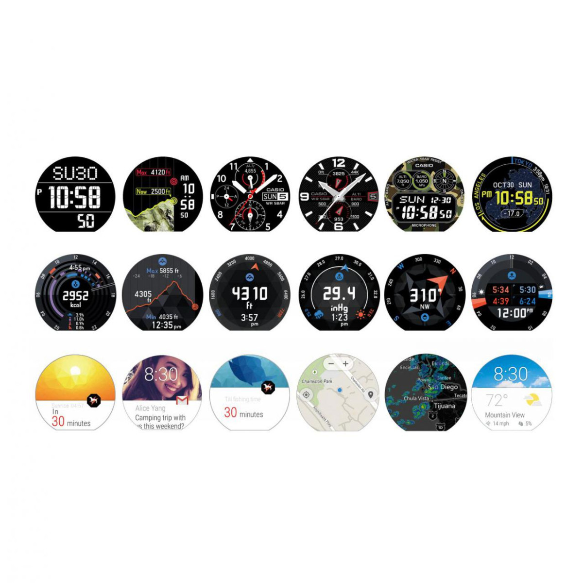 Montre CASIO Smart Outdoor AndroidWear -WSD-F10BKAAE Montre Homme CASIO Smart Outdoor AndroidWear -WSD-F10BKAAE