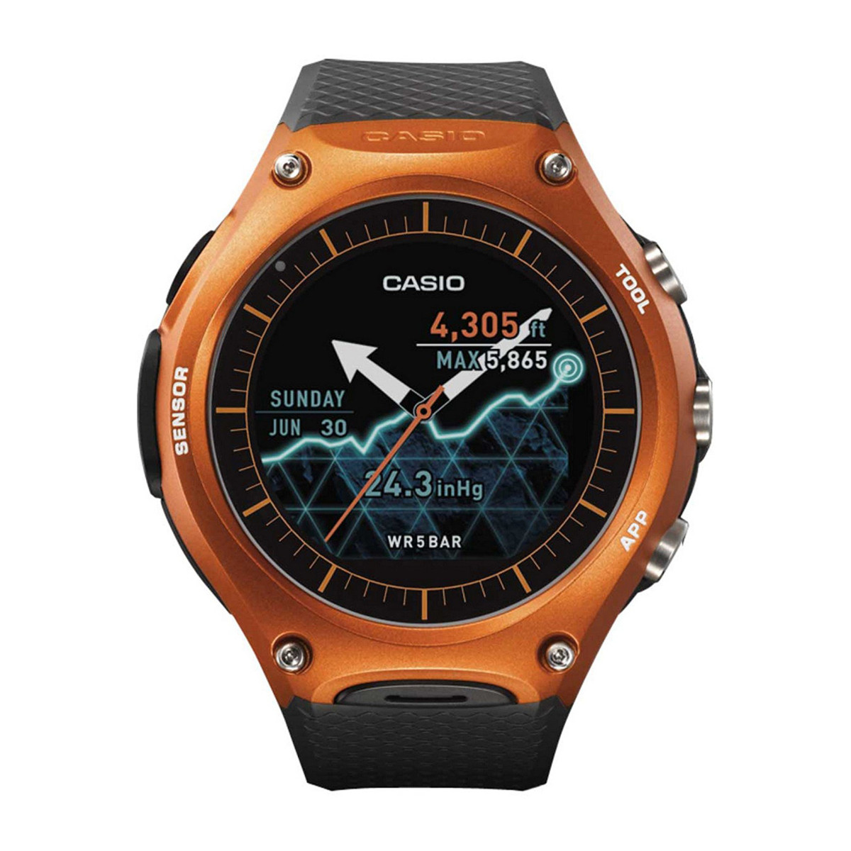 Montre Casio Smart Outdoor homme noir WSD-F10RGBAE | Mes-bijoux.fr