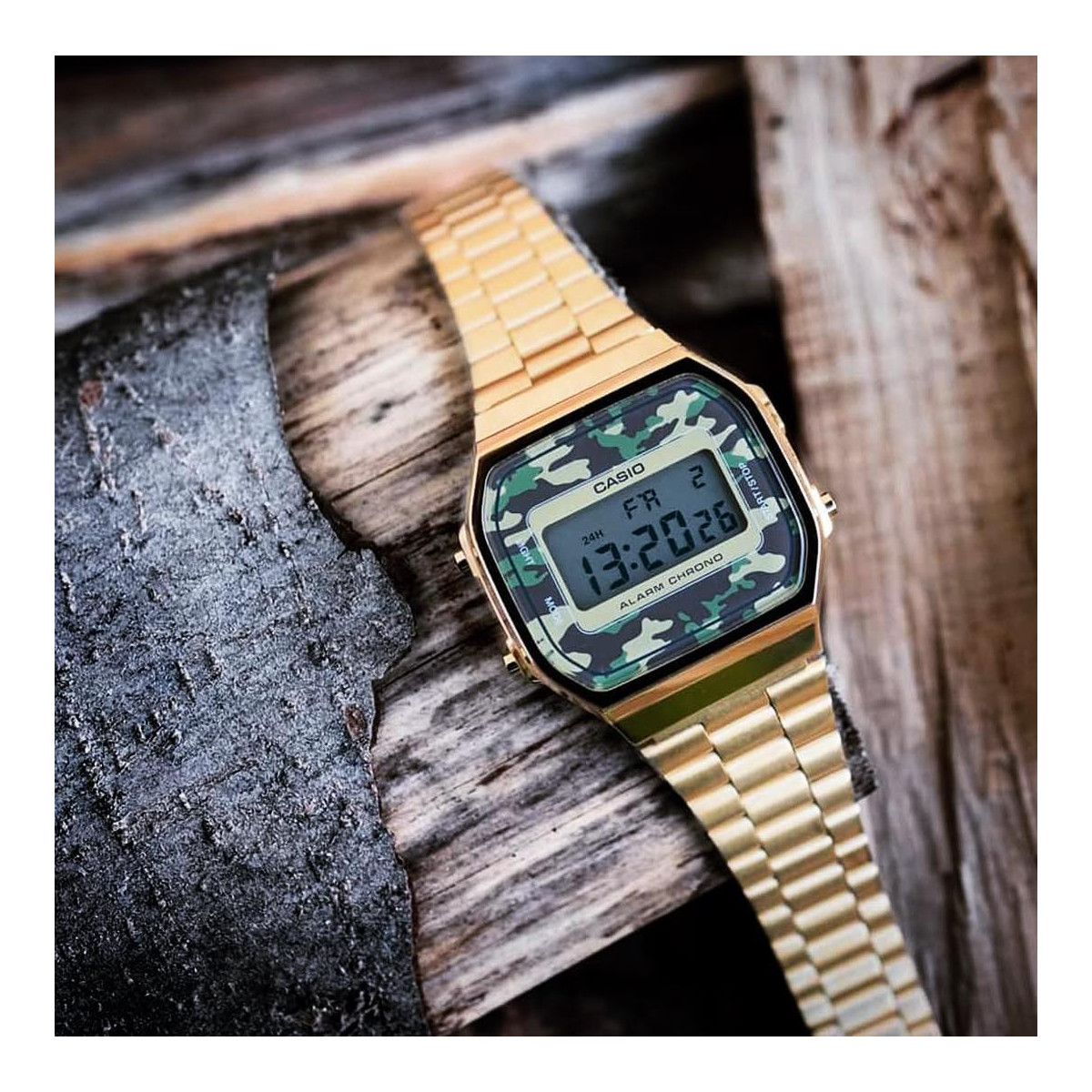 Montre Casio VINTAGE - 38,6 mm - A168WEGC-3EF Montre Unisexe Casio Vintage - 38,6 mm - A168WEGC-3EF