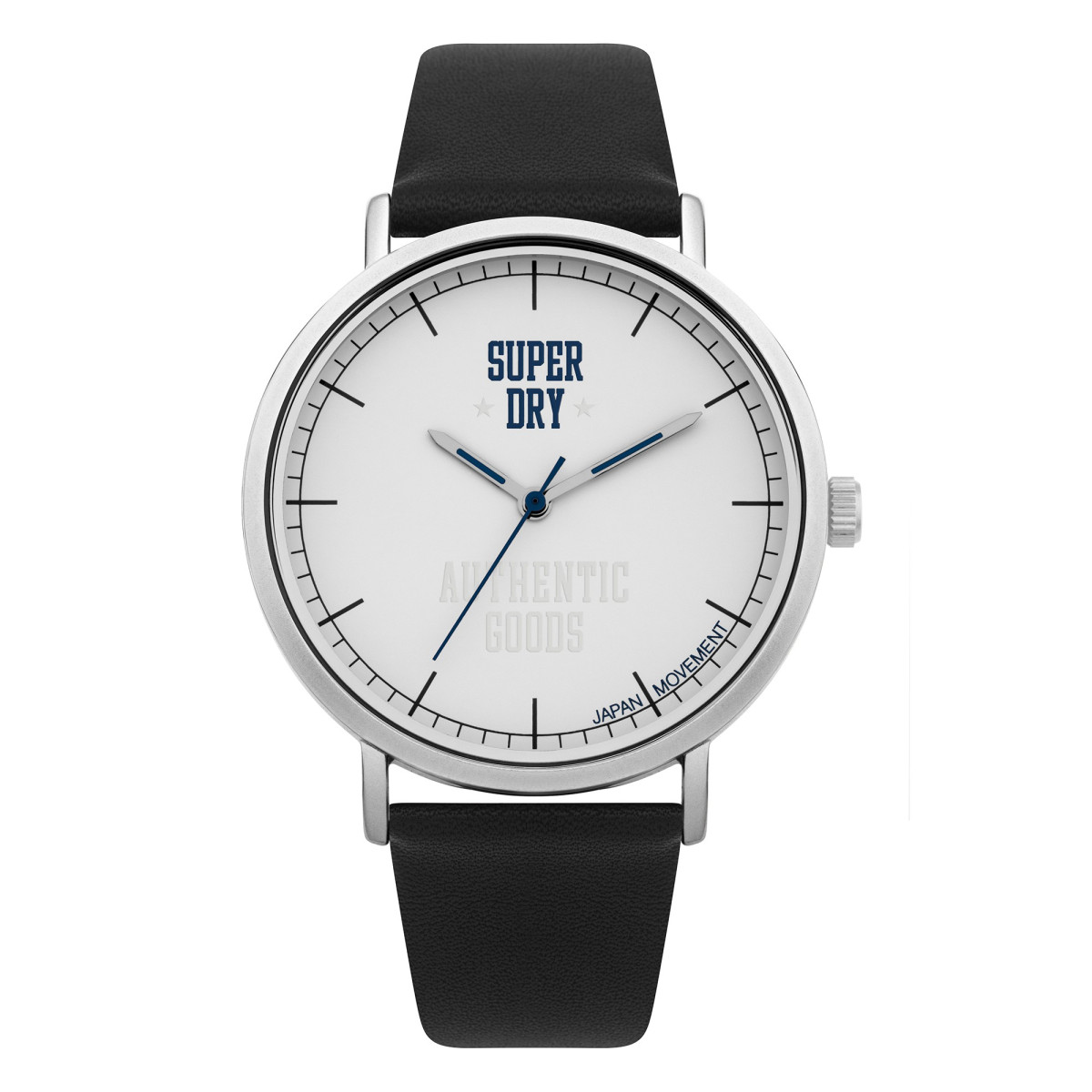 Montre Superdry Analogique pour homme boîtier rond en métal Montre homme Superdry SYG002B Cadran Blanc