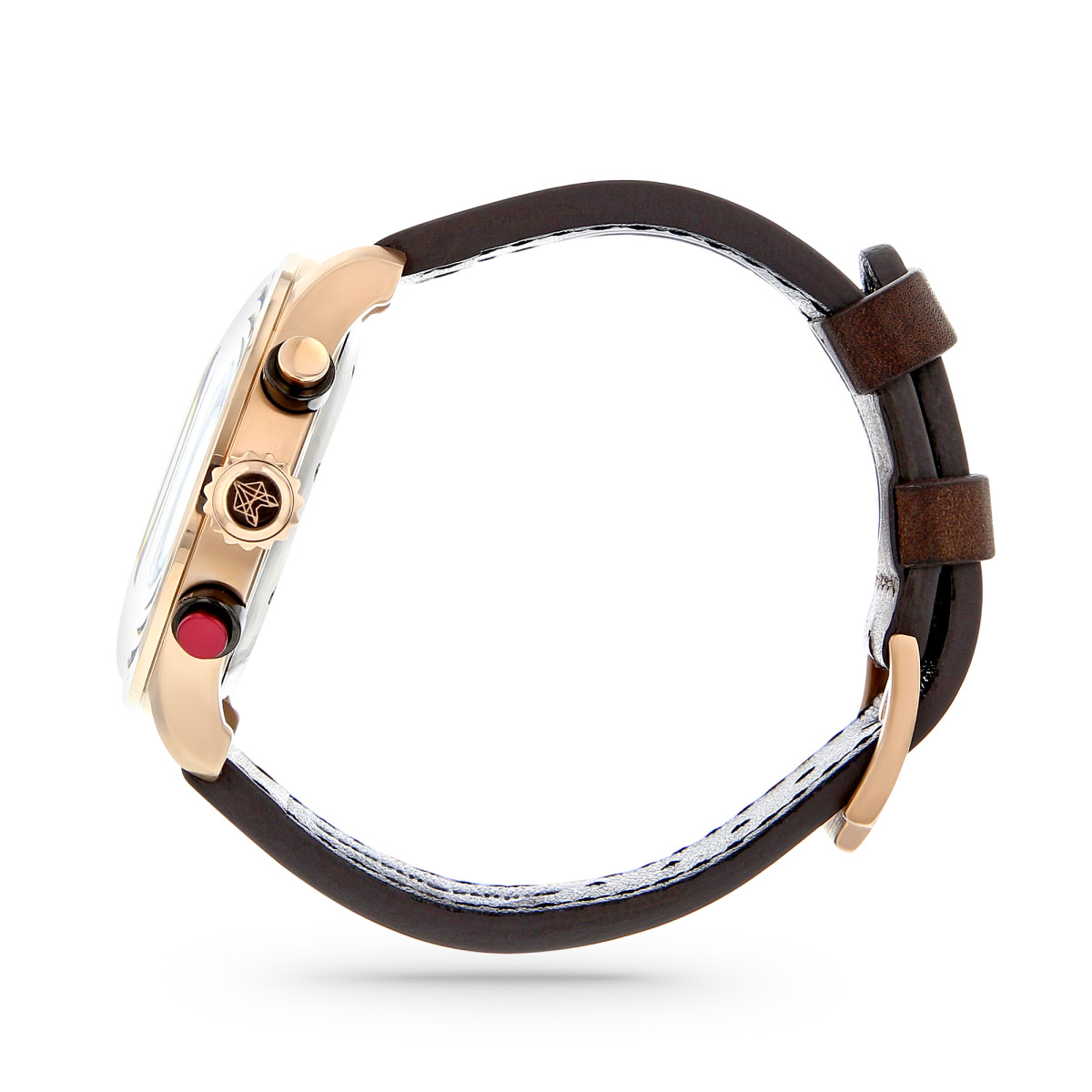 Montre Foxter Avalone bracelet cuir marron, Boîtier Acier PVD Rose et fond bleu Montre Homme Foxter Avalone bracelet cuir marron, Boîtier Acier PVD Rose et fond bleu - FR6043C4BC2