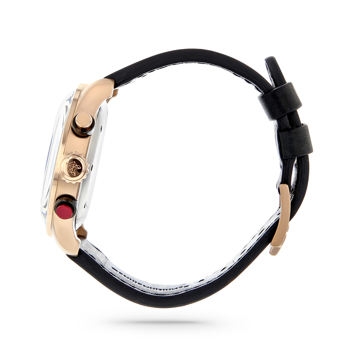 Montre Foxter Avalone bracelet cuir noir, Boîtier Acier PVD Rose et fond gris Montre Homme Foxter Avalone bracelet cuir noir, Boîtier Acier PVD Rose et fond gris - FR6043C1BC1