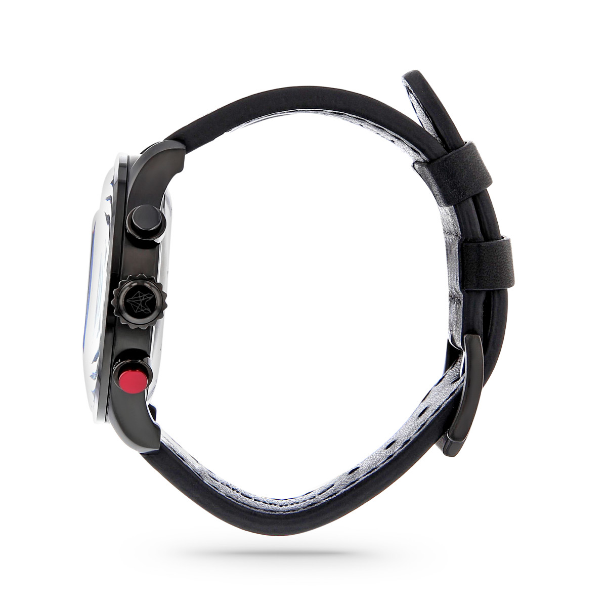 Montre Foxter Avalone bracelet cuir noir, boitier PVD noir et fond noir Montre Homme Foxter Avalone bracelet cuir noir, boitier PVD noir et fond noir - FR6041C1BC1