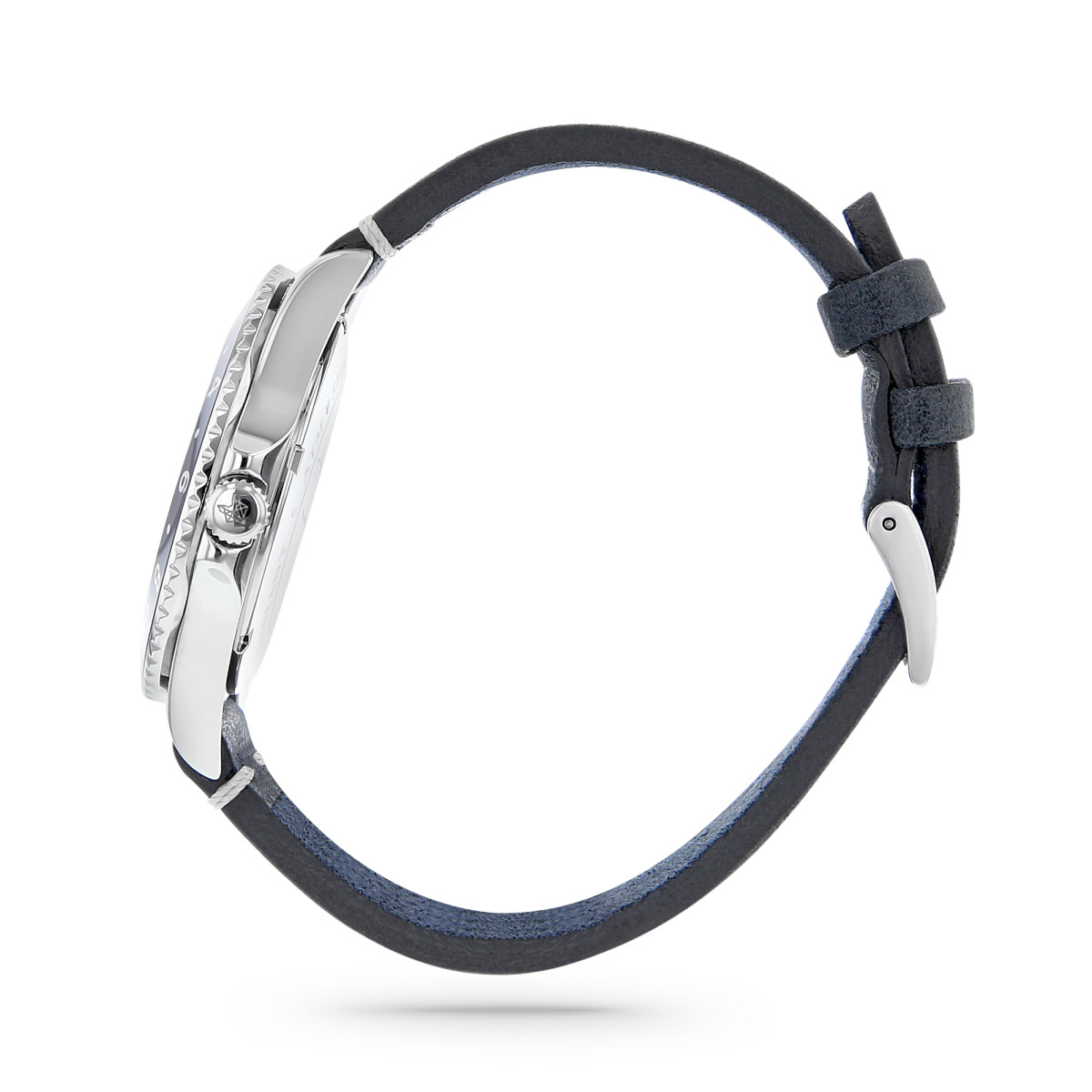 Montre homme fond bleu clearance bracelet cuir