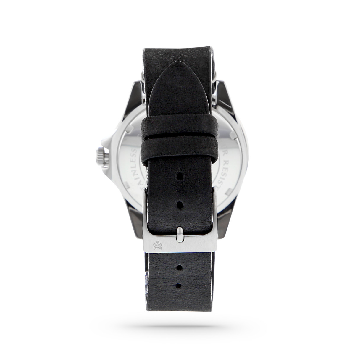 Montre Foxter Sixties bracelet cuir noir, boitier acier et fond noir Montre Homme Foxter Sixties bracelet cuir noir, boitier acier et fond noir - SIXTIES3