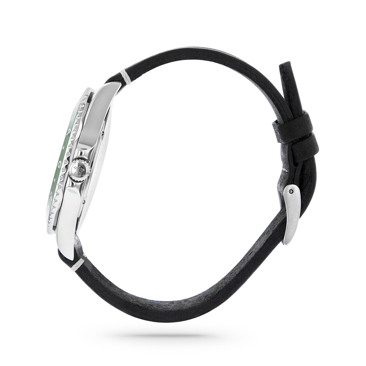 Montre Foxter Sixties bracelet cuir noir, boitier acier et fond noir Montre Homme Foxter Sixties bracelet cuir noir, boitier acier et fond noir - SIXTIES3