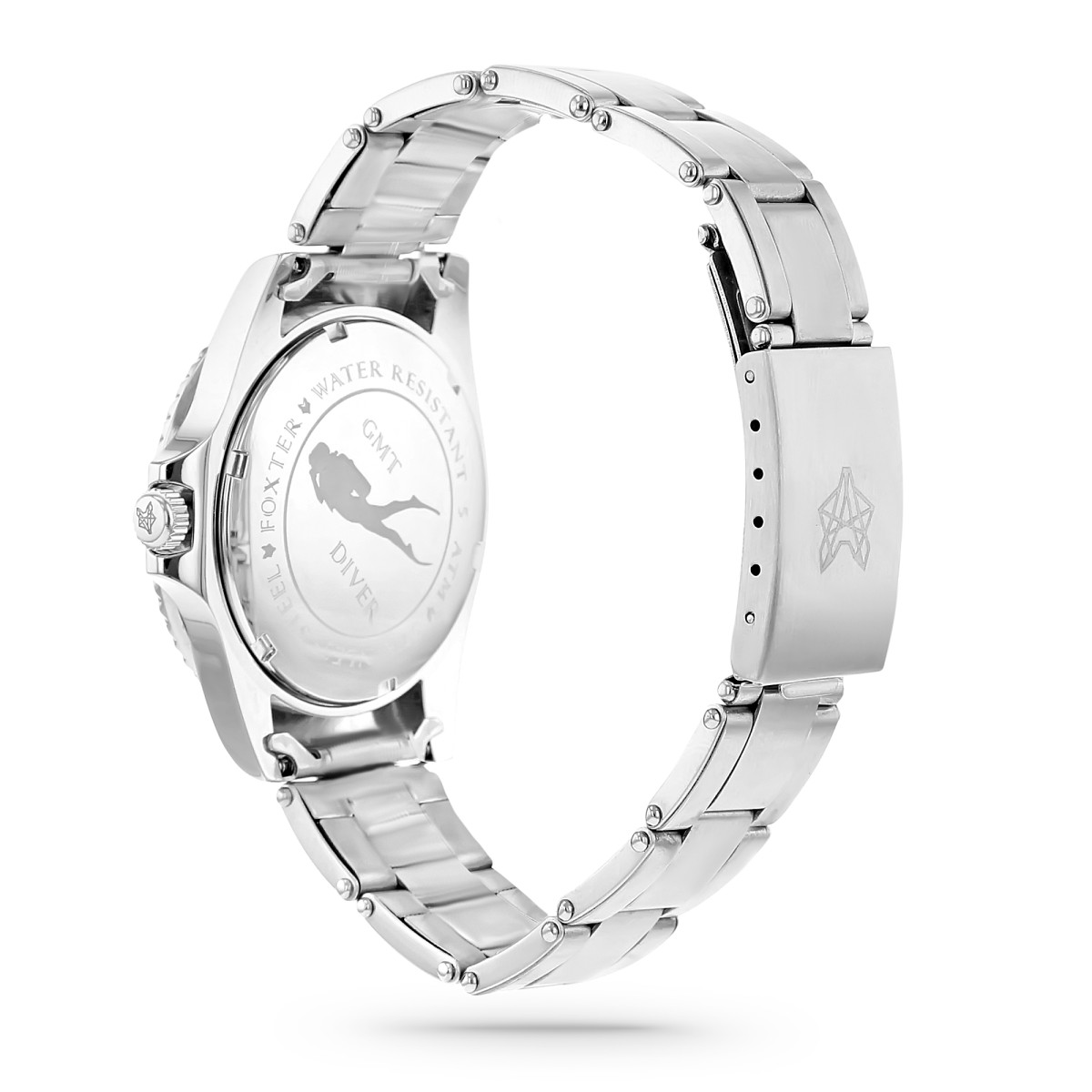 Montre Foxter Sixties bracelet acier, boitier acier et fond noir Montre Homme Foxter Sixties bracelet acier, boitier acier et fond noir - SIXTIES6