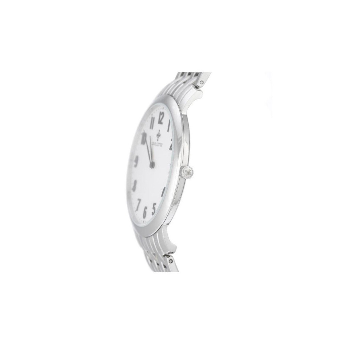Louis Cottier - Montre First Class Quartz Cadran Blanc - Boîtier Acier - Bracelet Acier - Homme Louis Cottier - Montre Homme FIRST CLASS Quartz Cadran Blanc - Boîtier Bracelet Acier