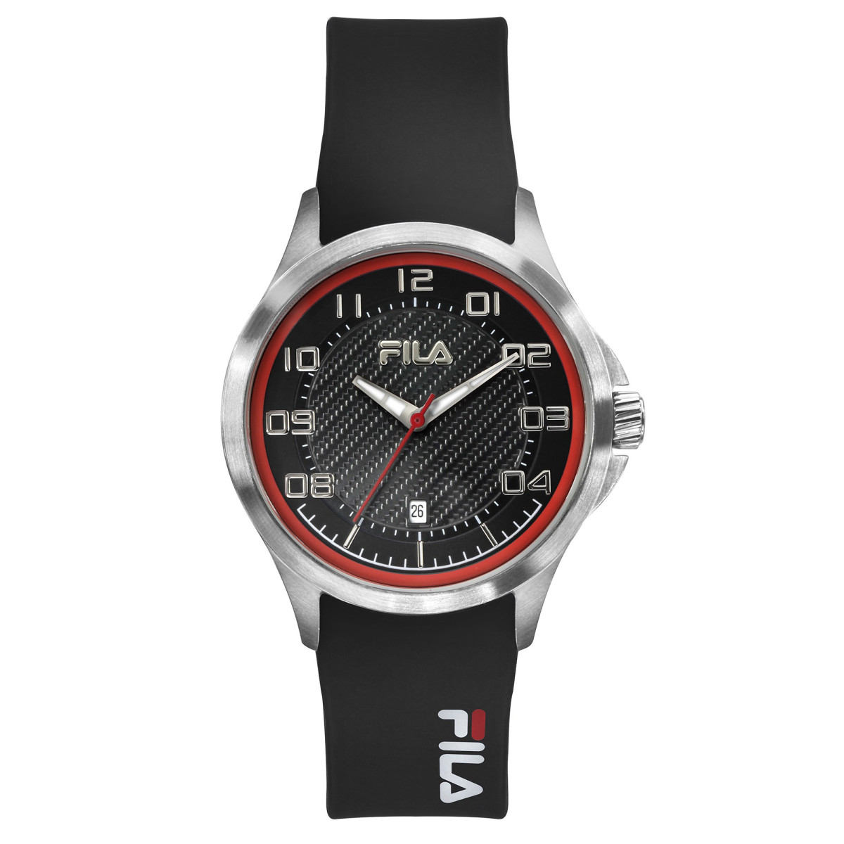Montre Fila homme – Mouvement quartz MIYOTA trois aiguilles avec date Montre homme FILA cadran noir - 38-088-101
