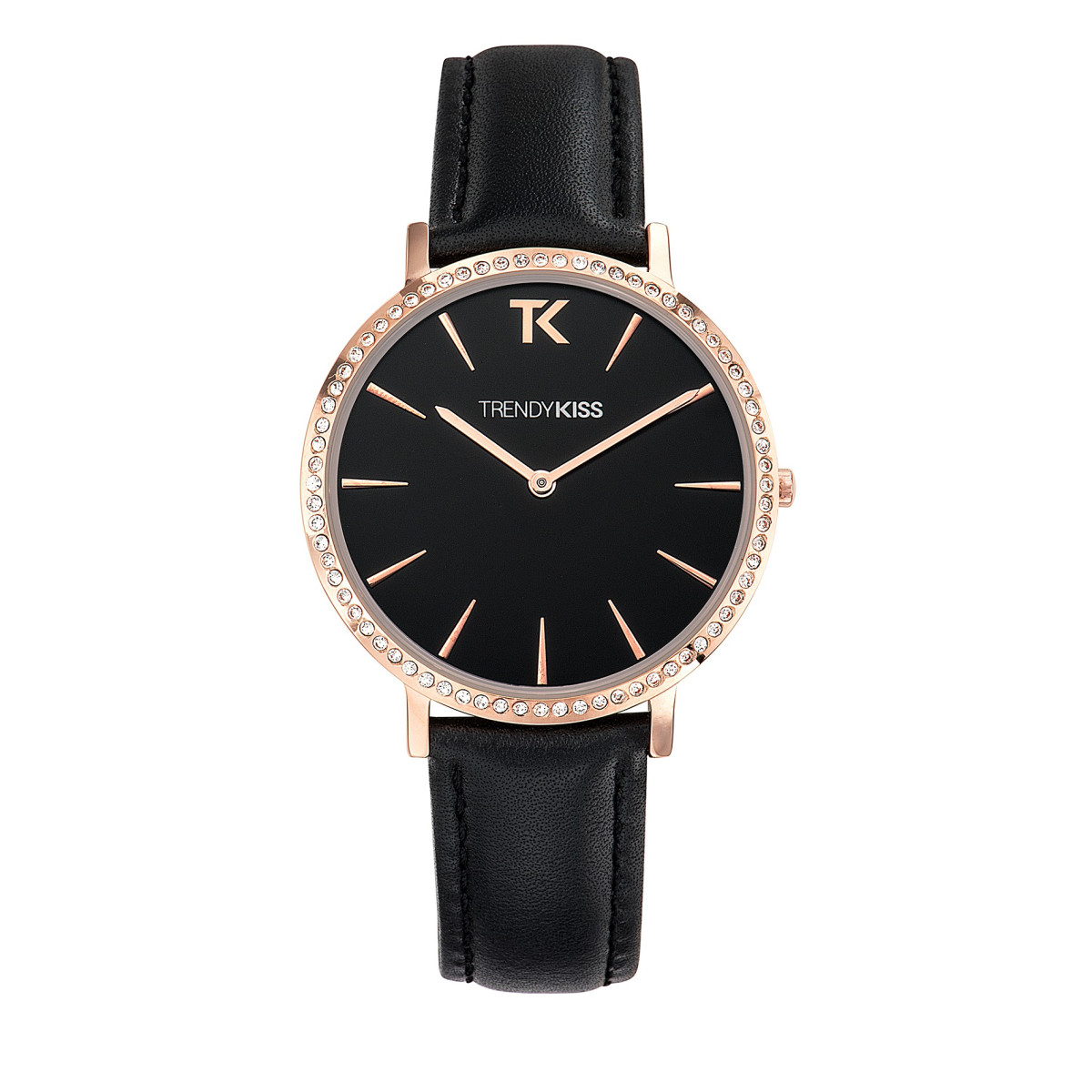 Montre Femme Trendy Kiss Lovisa cadran noir mat - TG10090-02B