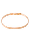 Bracelet Jonc à message laiton rosé "PRINCESSE EN BASKET"
