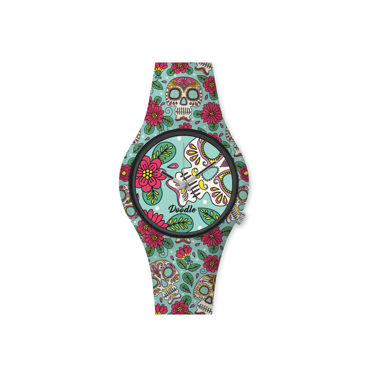Montre Femme Doodle Santa Muerte Mood cadran vert - DO35012 Montre Femme Doodle Santa Muerte Mood cadran vert - DO35012