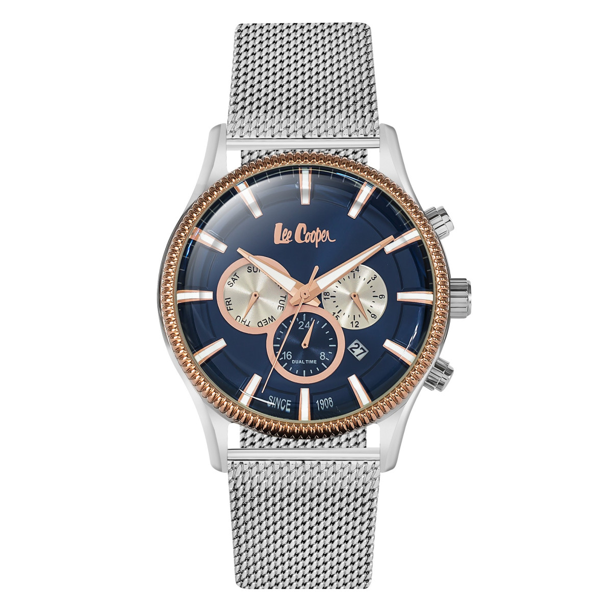 Montre Homme Lee Cooper Cadran Soleillé Bleu – LC06245.590