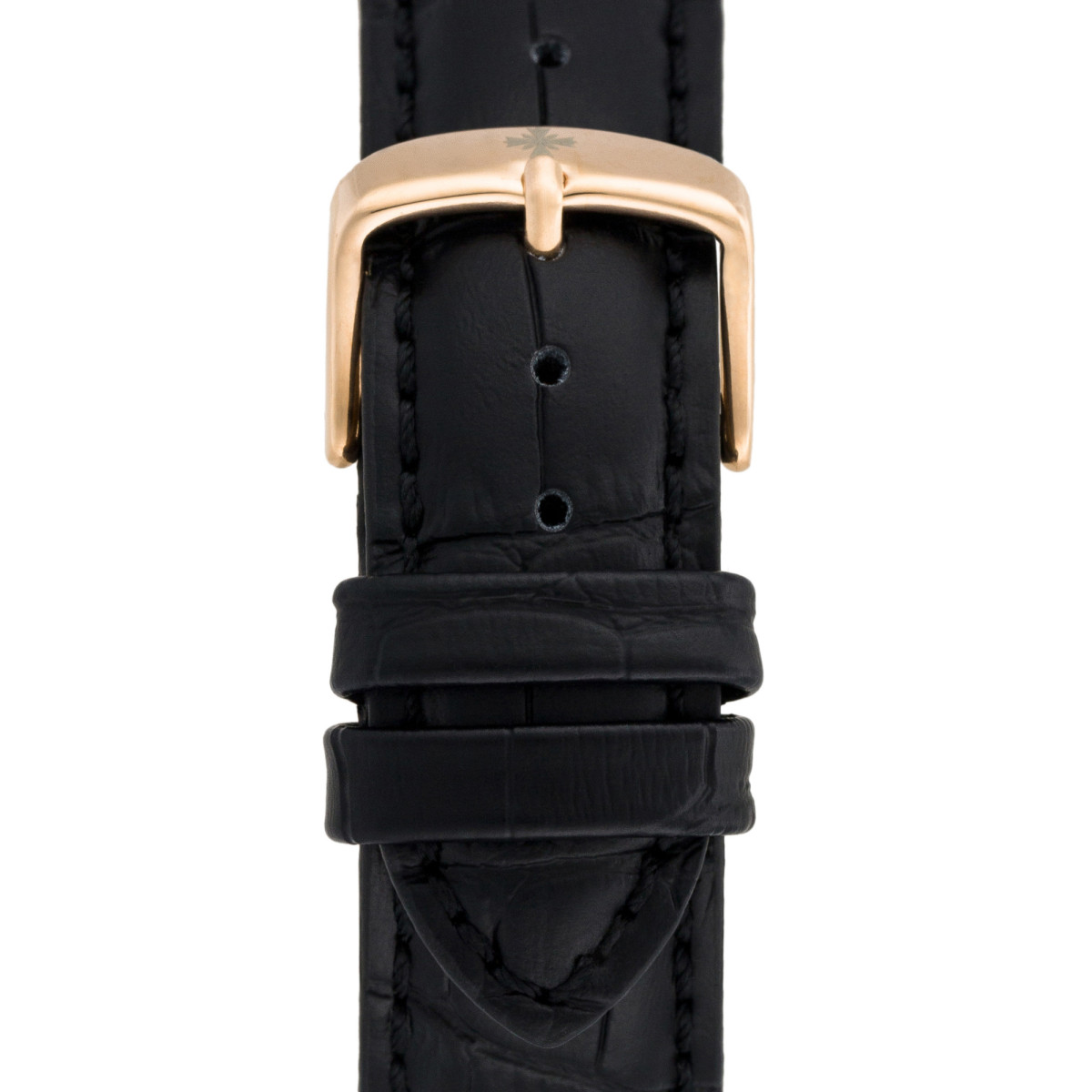 Montre Louis Cottier STORYMATIC Automatique 43 mm Blanc boitier rosé - bracelet noir - HB34333C2BC1