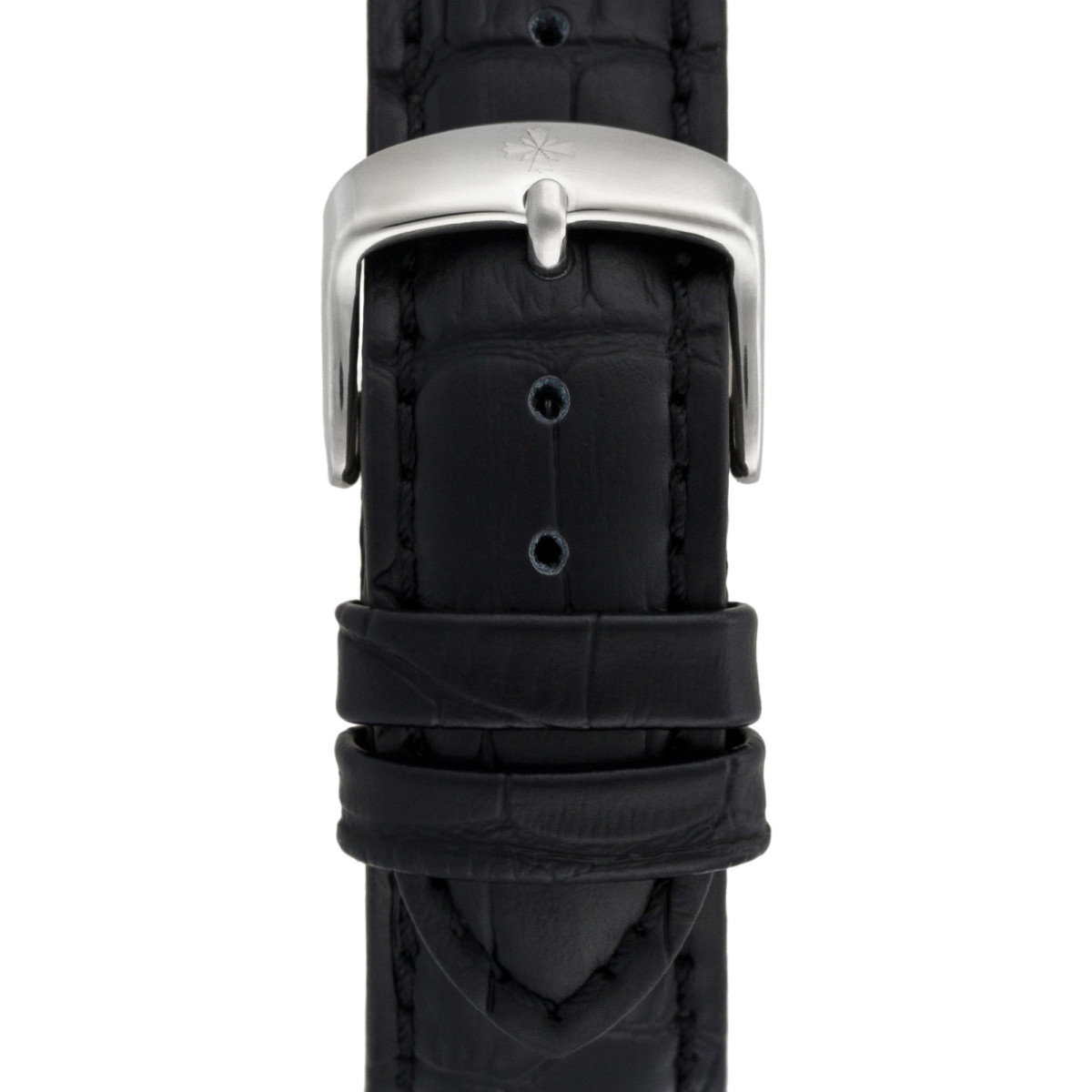 Montre Louis Cottier STORYMATIC Automatique 43 mm Blanc boitier argenté - bracelet noir - HB34330C2BC1