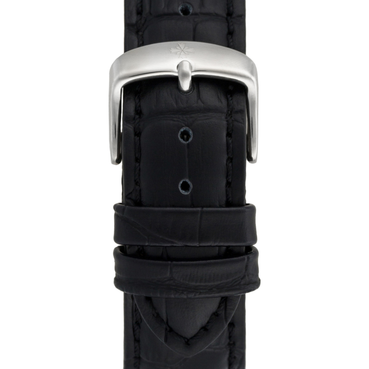 Louis Cottier - Montre STORYMATIC Automatique Bracelet Cuir - HB34330C2BC1 Montre Louis Cottier STORYMATIC Automatique 43 mm Blanc boitier argenté - bracelet noir - HB34330C2BC1