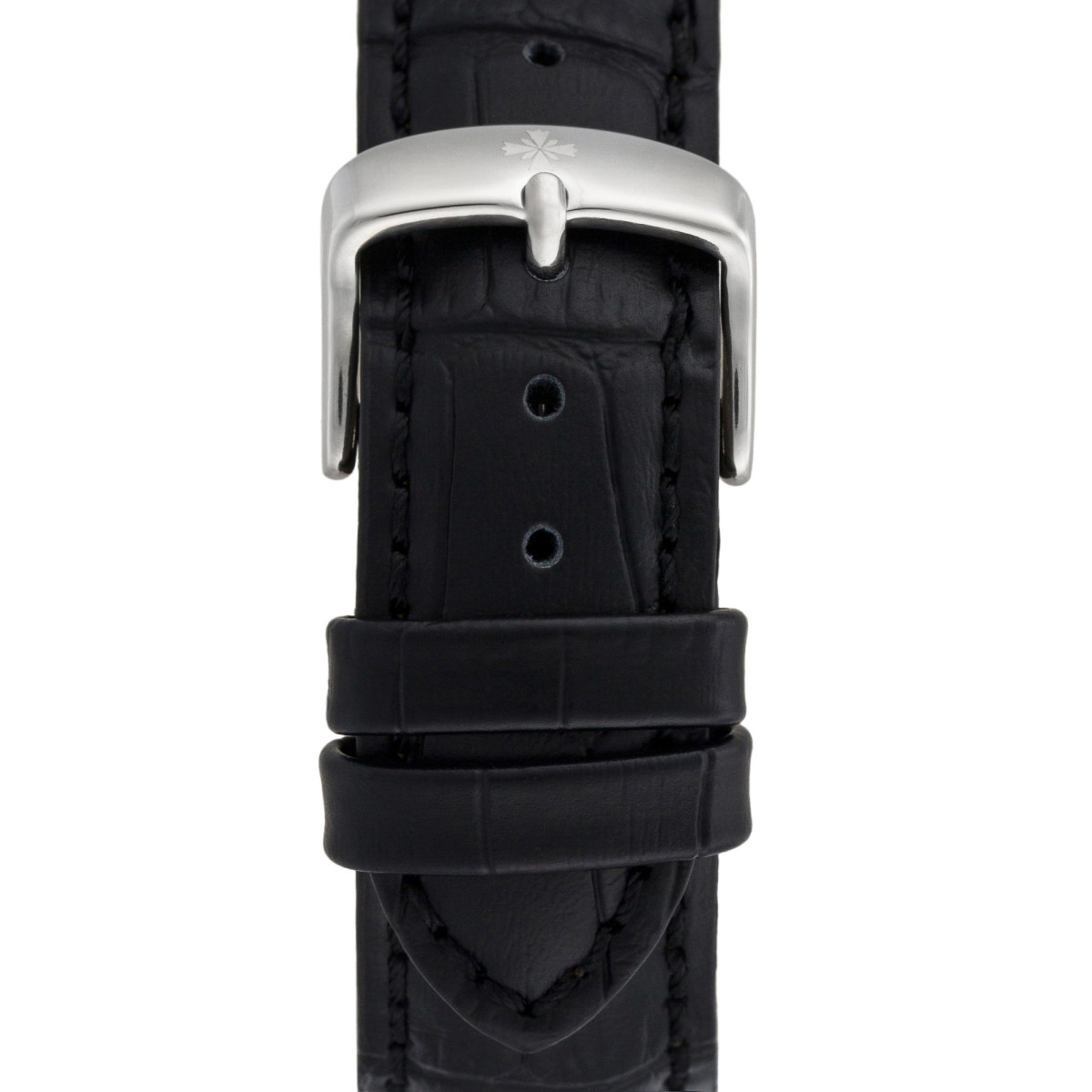 Louis Cottier - Montre STORYMATIC Automatique Bracelet Cuir - HB34330C1BC1 Montre Louis Cottier STORYMATIC Automatique 43 mm Bleu marine boitier argenté - bracelet noir - HB34330C1BC1