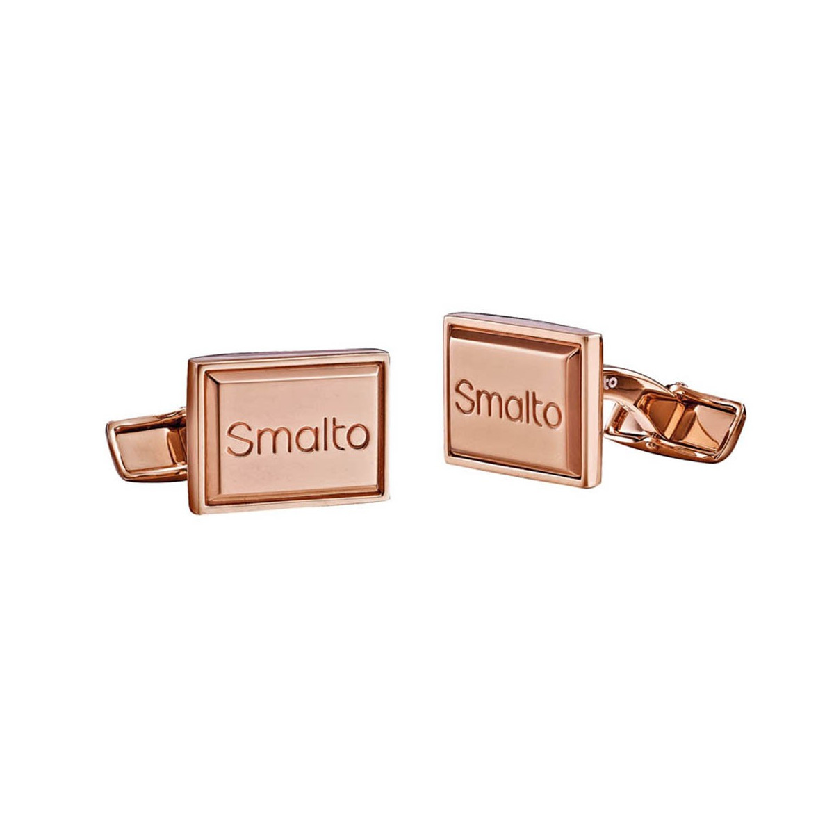 Boutons de manchette Smalto "Charles" PVD Or Rose