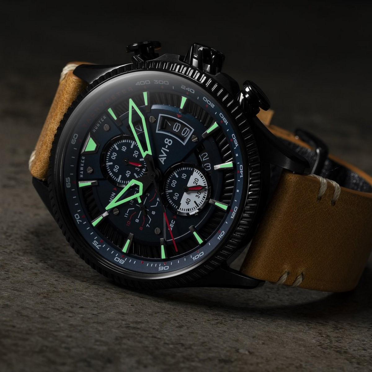 Montre AVI-8 HAWKER HUNTER Quartz Chronograph - AV-4064-01