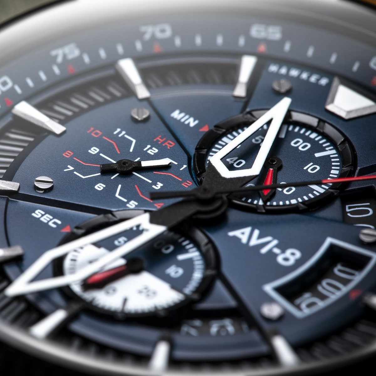 Montre AVI-8 HAWKER HUNTER Quartz Chronograph - AV-4064-01