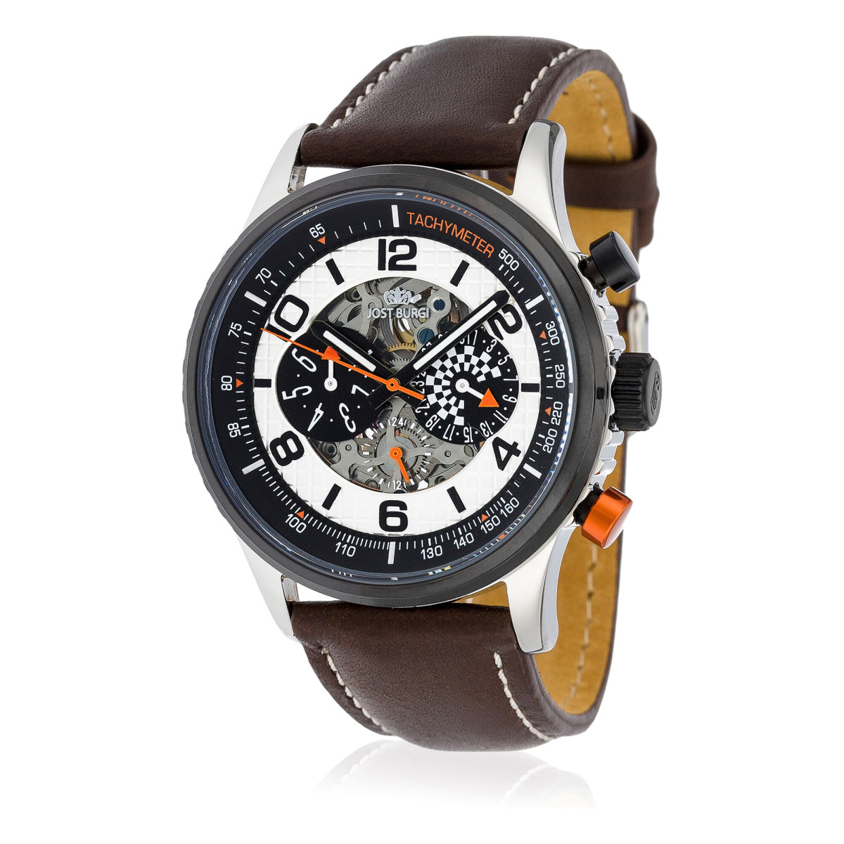 Montre Jost Burgi "RACING" bracelet cuir - HB4A61C2BC2 Montre Jost Burgi "RACING" bracelet cuir - HB4A61C2BC2