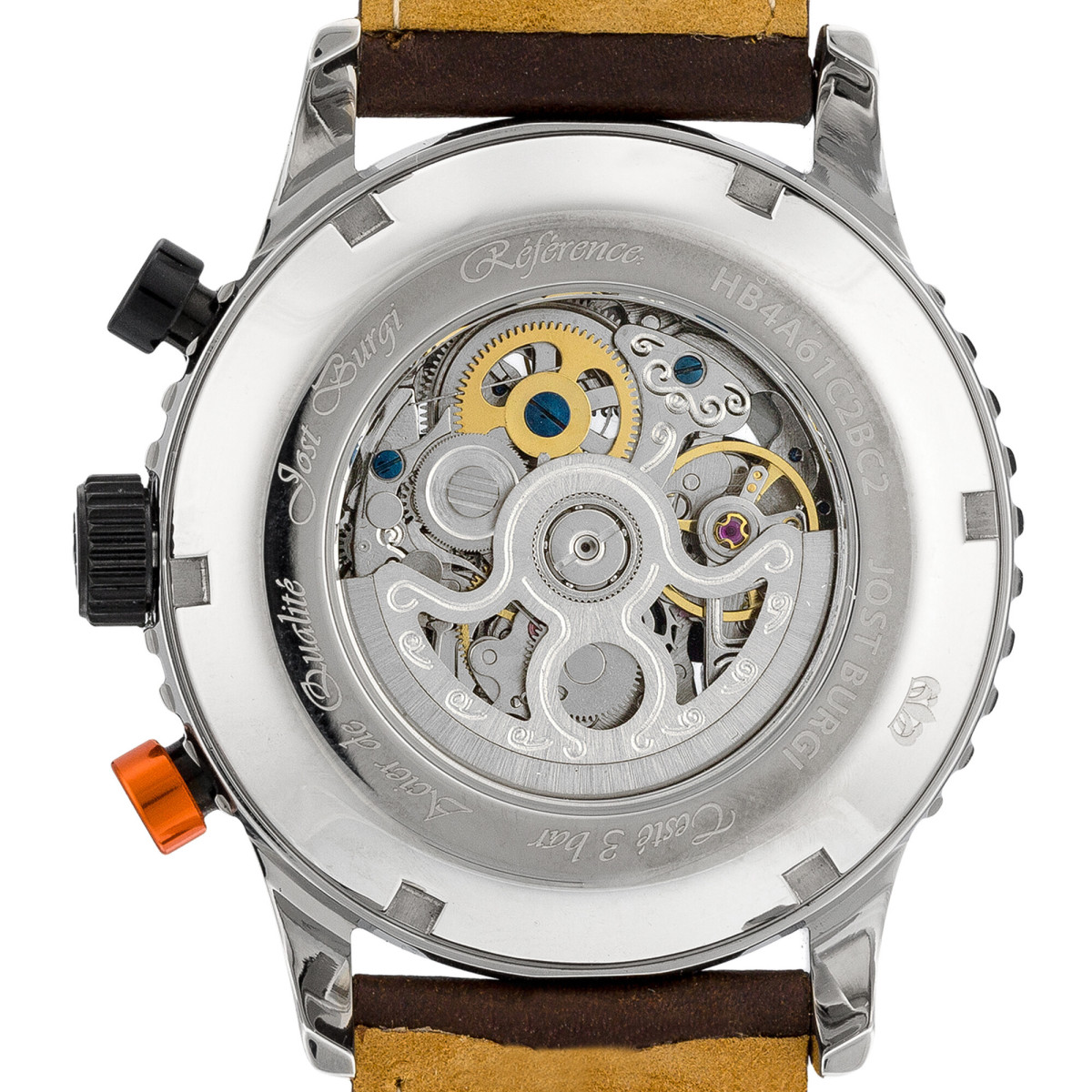 Montre Jost Burgi "RACING" bracelet cuir - HB4A61C2BC2 Montre Jost Burgi "RACING" bracelet cuir - HB4A61C2BC2