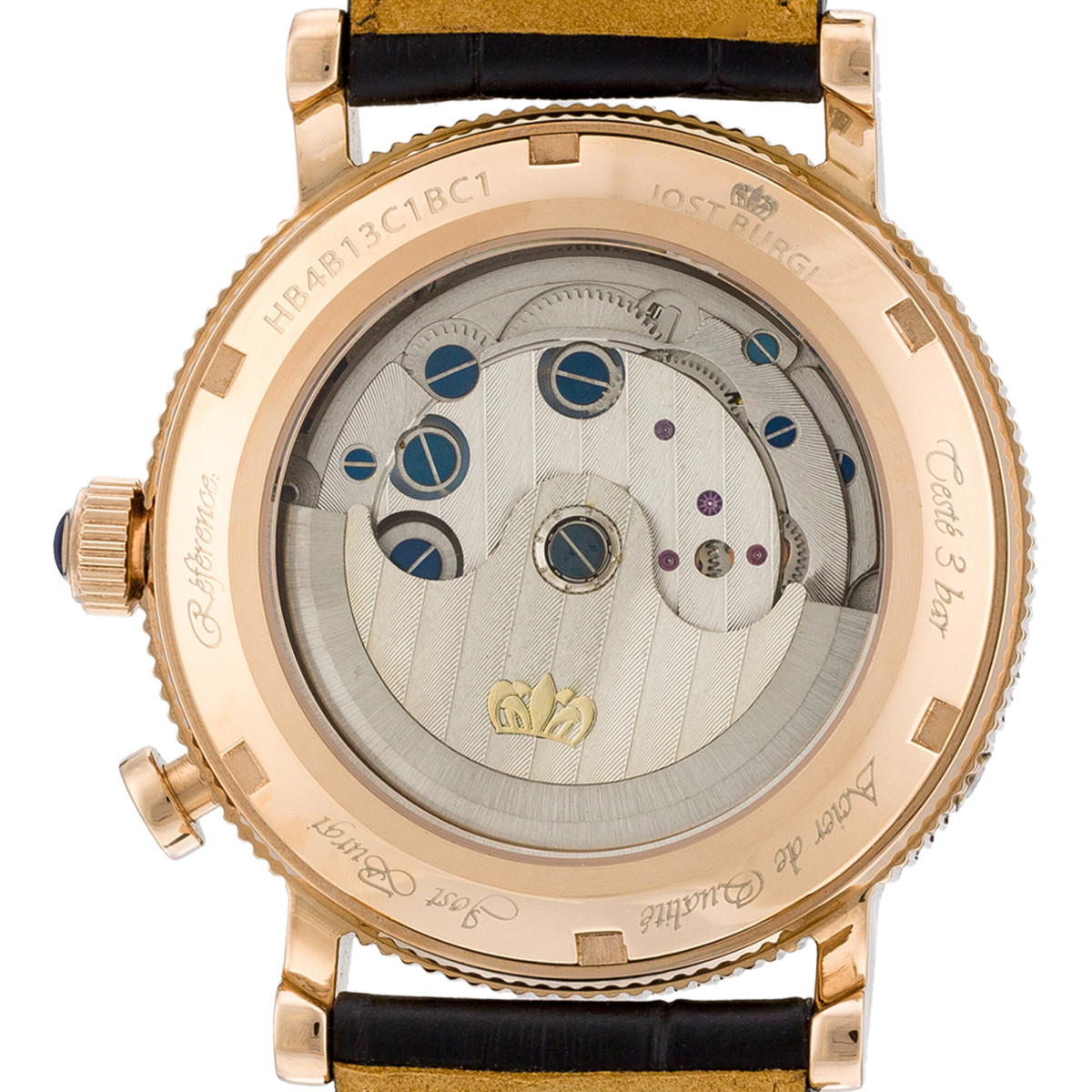 Montre Jost Burgi "REVONE" bracelet cuir - HB4B13C1BC1 Montre Jost Burgi "REVONE" bracelet cuir - HB4B13C1BC1