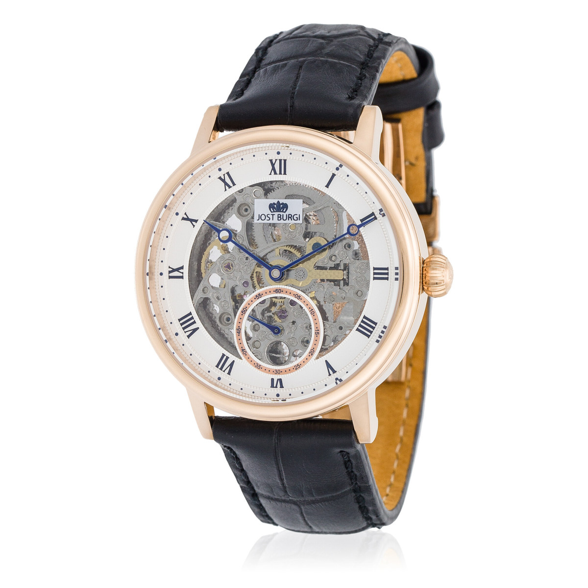 Montre Jost Burgi "LEGACY SKELETTE" bracelet cuir noir - HB4B23C2BC1 Montre Jost Burgi "LEGACY SKELETTE" bracelet cuir noir - HB4B23C2BC1