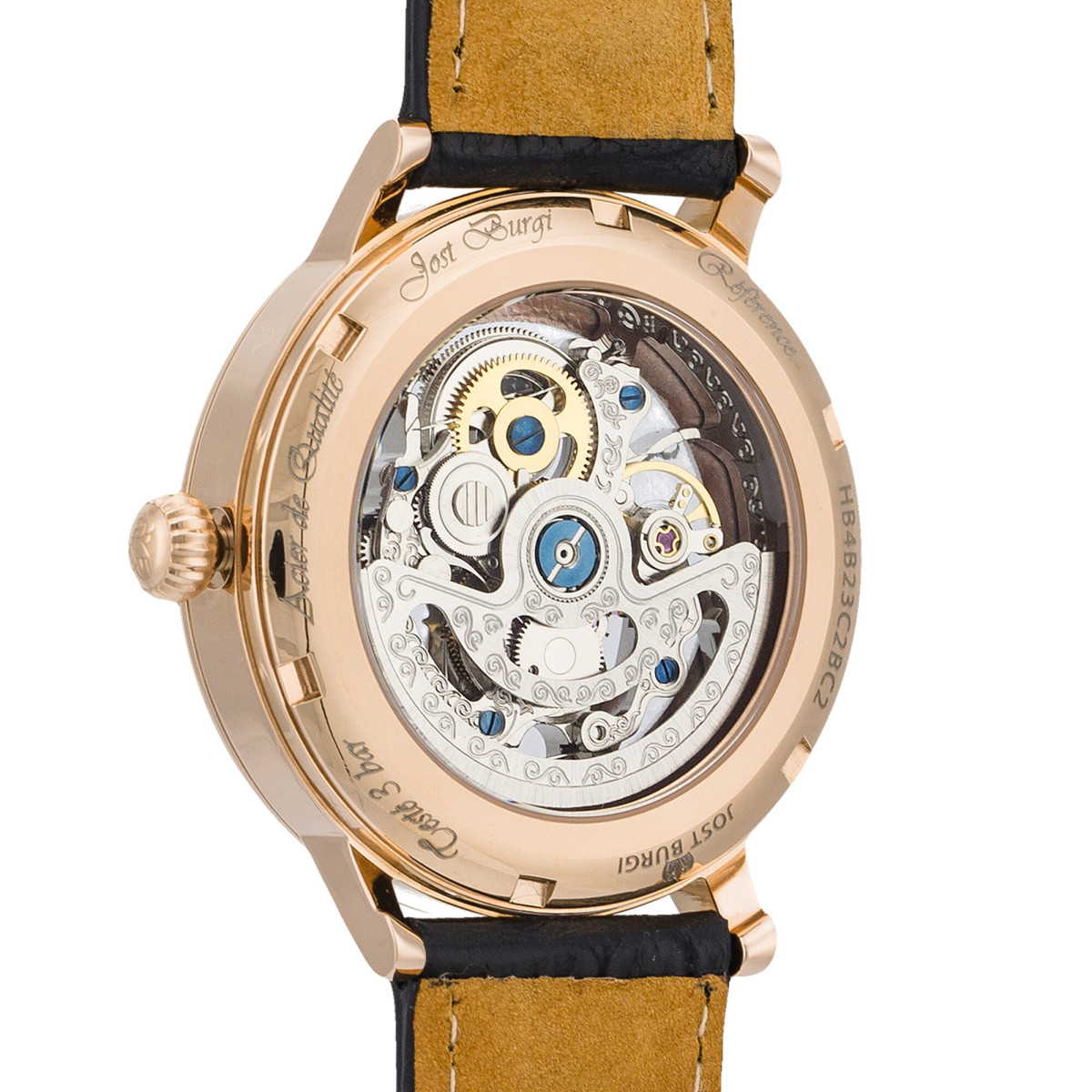Montre Jost Burgi "LEGACY SKELETTE" bracelet cuir noir - HB4B23C2BC1 Montre Jost Burgi "LEGACY SKELETTE" bracelet cuir noir - HB4B23C2BC1