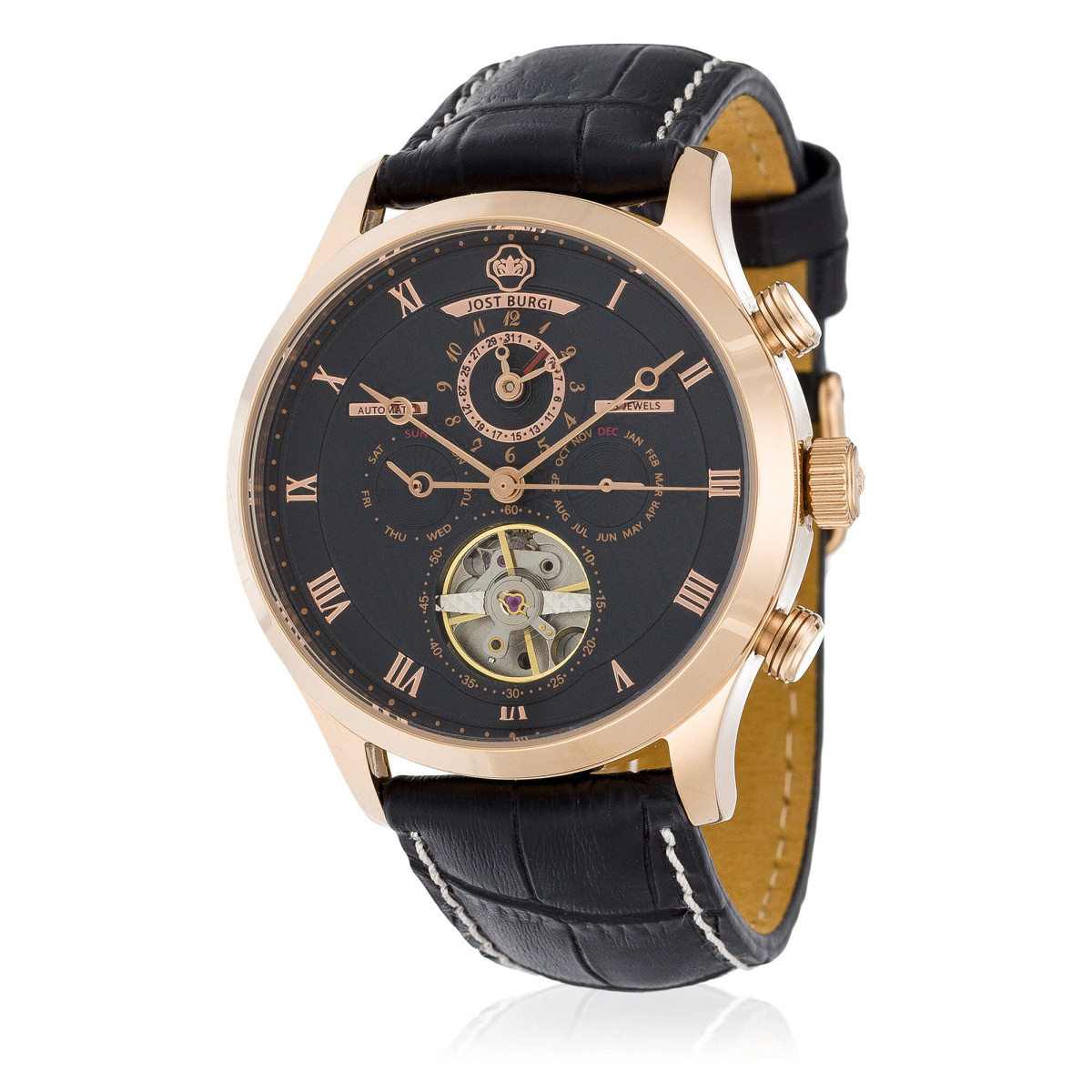 Montre Jost Burgi "LA METROPOLE" bracelet cuir - HB4B83C1BC1 Montre Jost Burgi "LA METROPOLE" bracelet cuir - HB4B83C1BC1