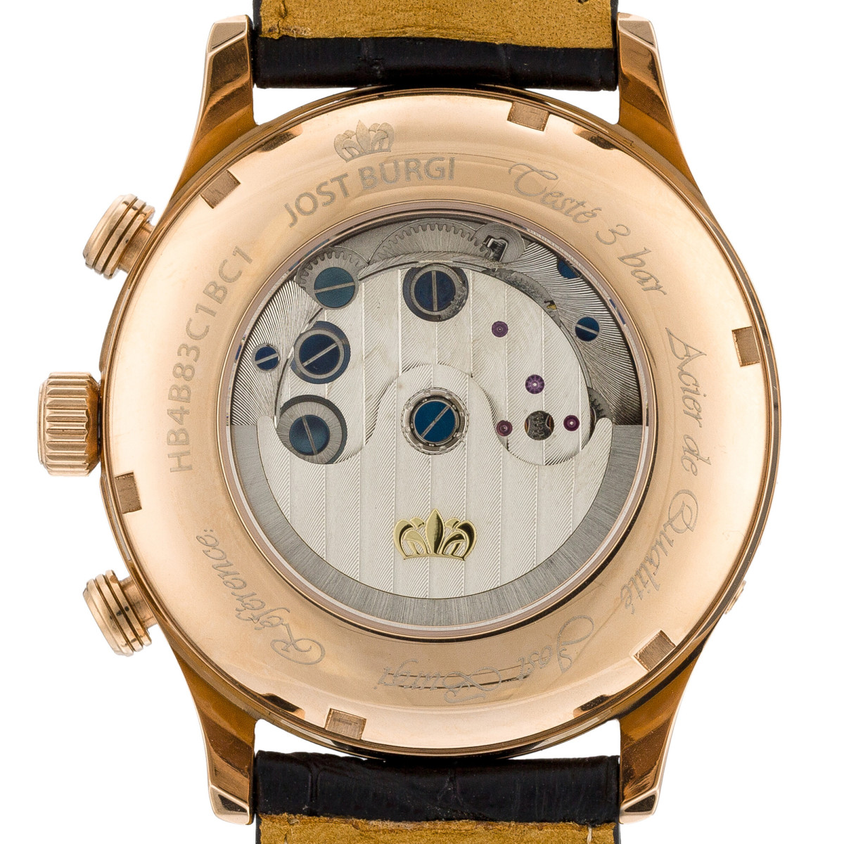 Montre Jost Burgi "LA METROPOLE" bracelet cuir - HB4B83C1BC1 Montre Jost Burgi "LA METROPOLE" bracelet cuir - HB4B83C1BC1