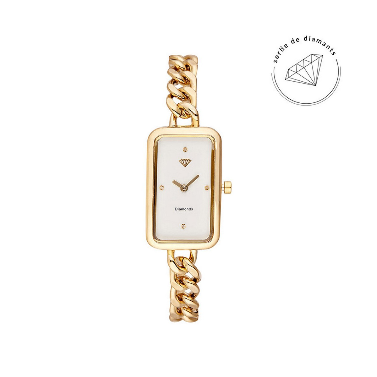 Clara Luciani J Ai Enlevé Mes Bijoux Montre Femme "Clara" 32 x 20 mm Diamants 0,012 carats | Mes-bijoux.fr