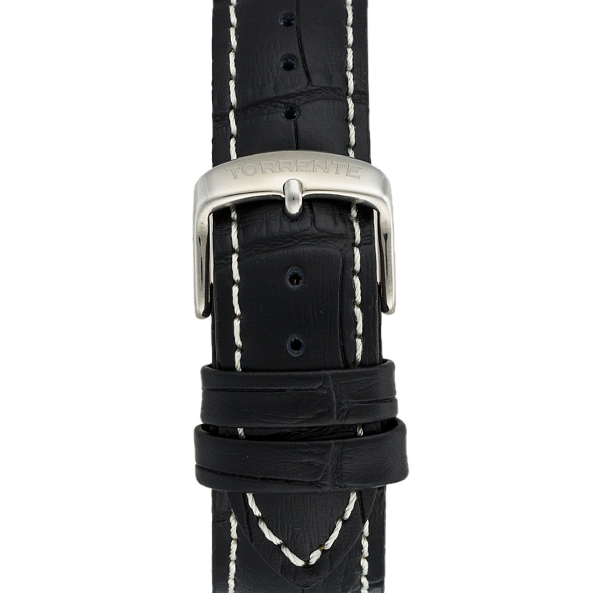 Torrente - Montre "New York" Cadran Bleu - Boîtier Acier - Bracelet Cuir Noir - Homme Torrente - Montre "New York" Cadran Bleu - Boîtier Acier - Bracelet Cuir Noir - Homme