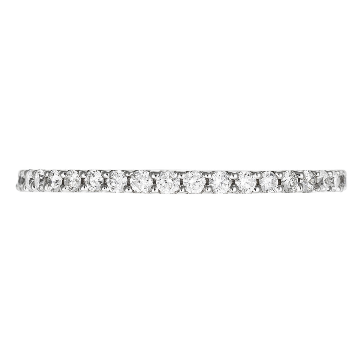 Bague Or Blanc 375 "TOUR COMPLET LUMINEUX" Diamants 0.4 cts Bague "Adoration Divine" Or blanc et Diamant