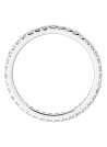 Bague Or Blanc 375 "TOUR COMPLET LUMINEUX" Diamants 0.4 cts