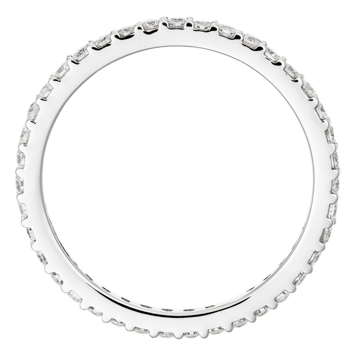 Bague Or Blanc 375 "TOUR COMPLET LUMINEUX" Diamants 0.4 cts Bague "Adoration Divine" Or blanc et Diamant