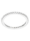 Bague Or Blanc 375 "TOUR COMPLET LUMINEUX" Diamants 0.4 cts